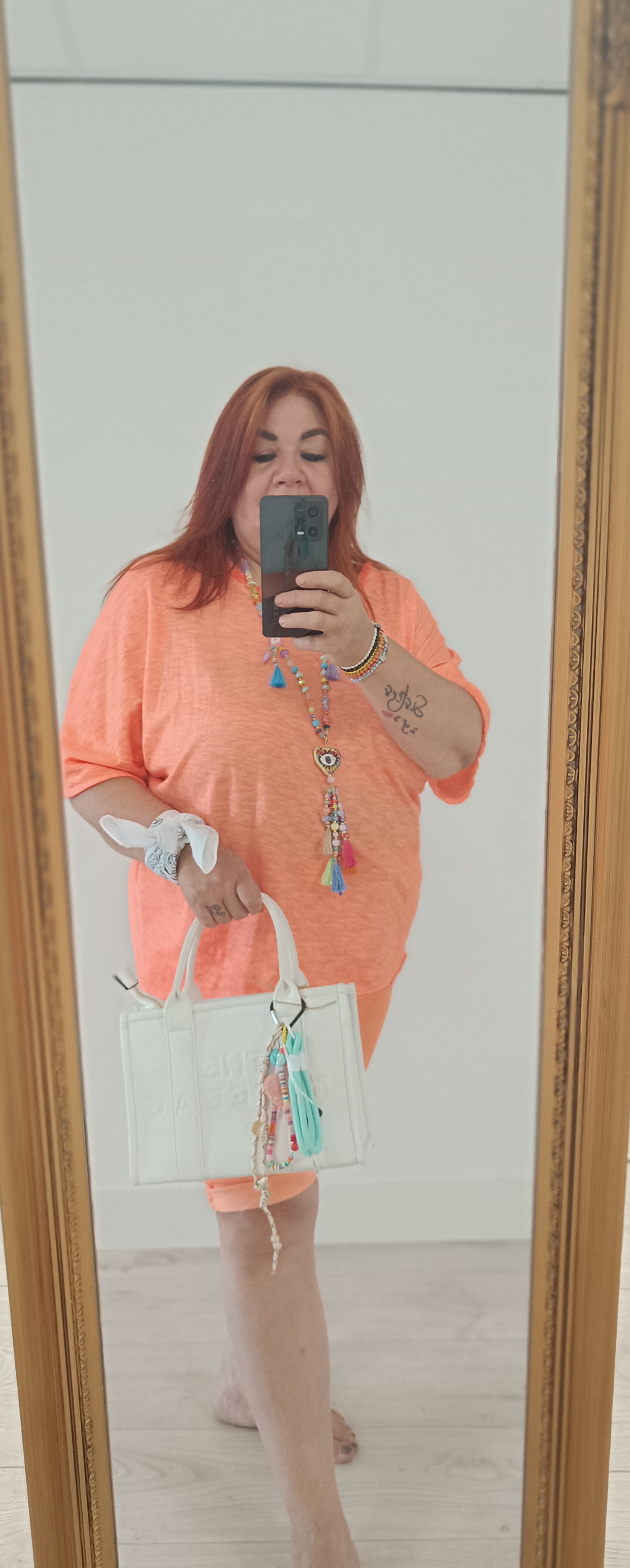T shirt fluor Orange