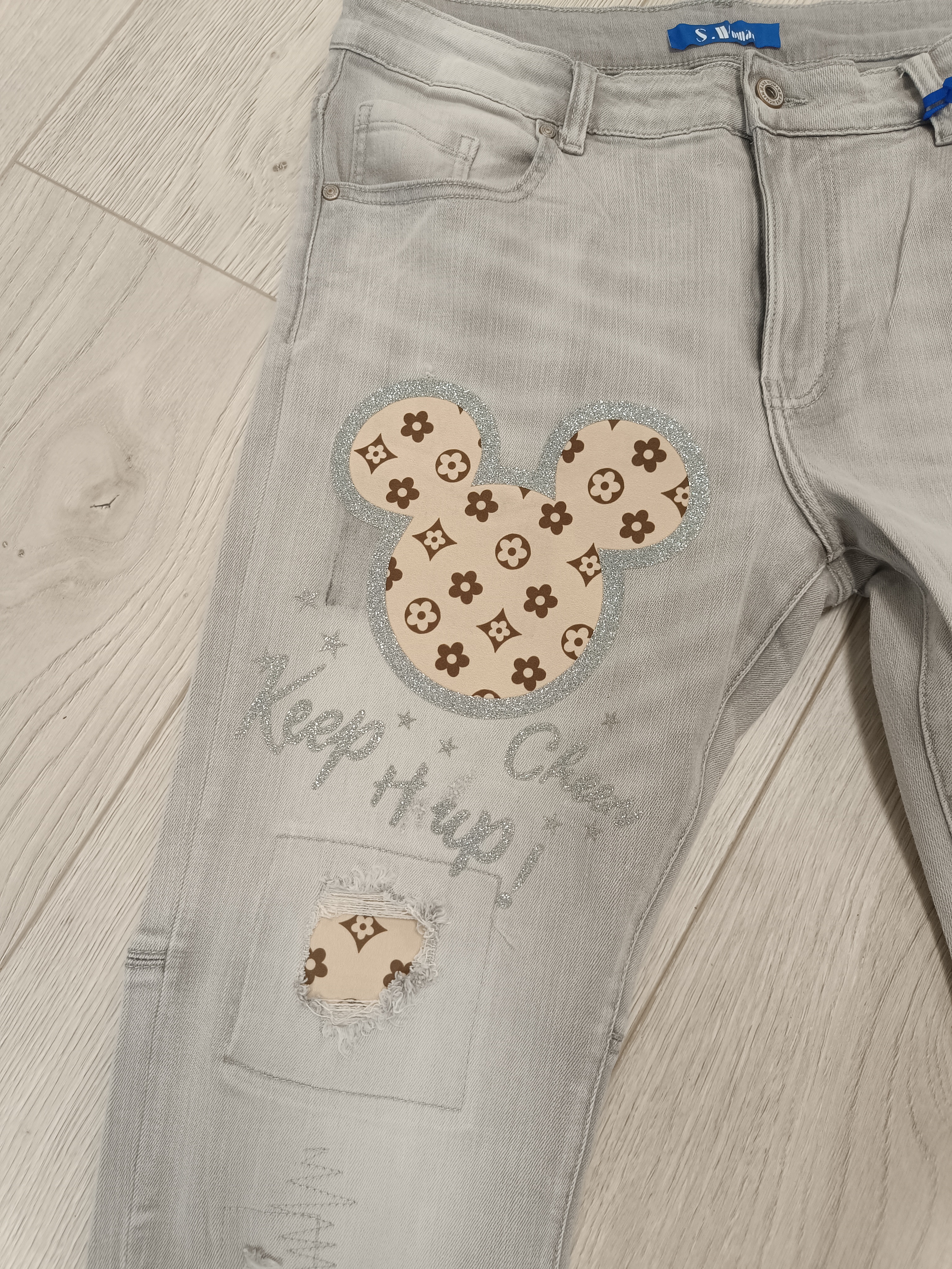 Jeans Mickey  Grey maat 44/46