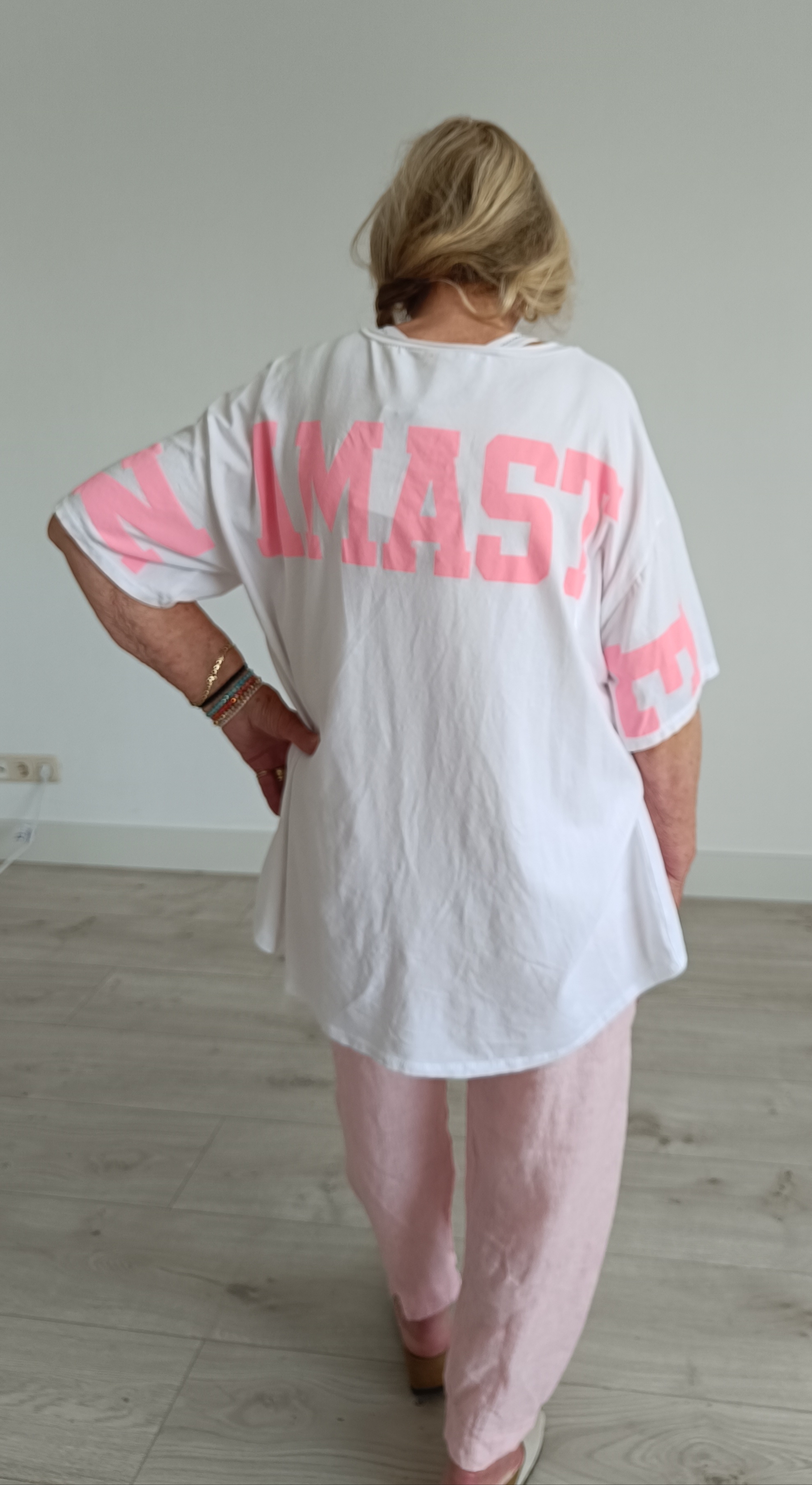 T shirt NAMASTE wit
