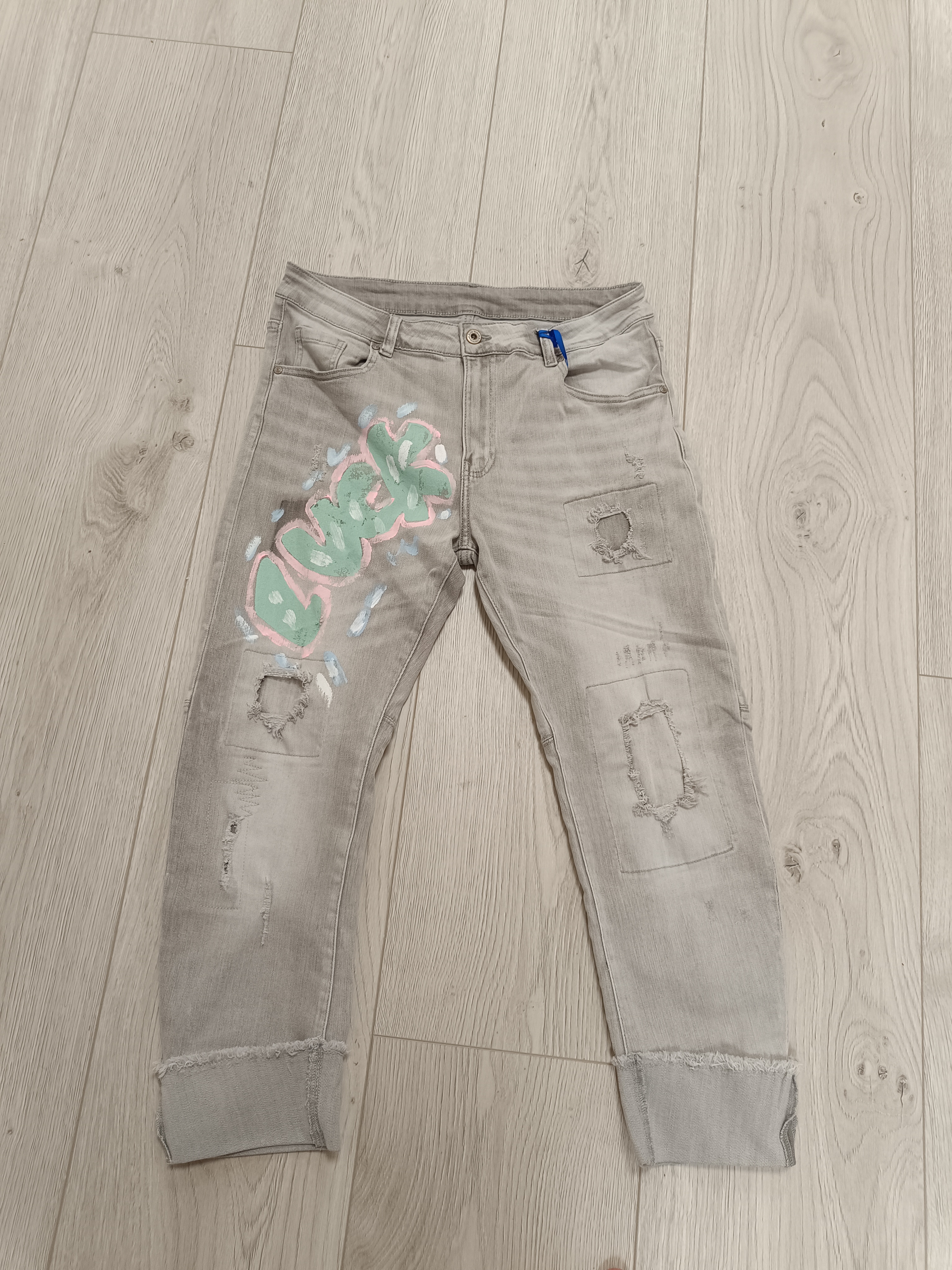 Jeans Grey  buck maat 44/46