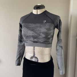 Gym Shark cropped top mix grey - S