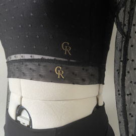 Meshy zwart met stipjes