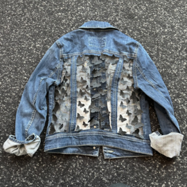 Vintage Butterfly Black - Darker Denim - M
