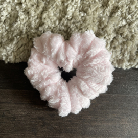Pink fluffy Scrunchie