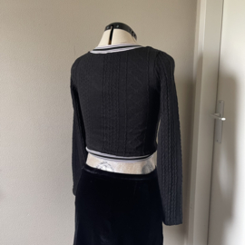 Shein cropped trui zwart - XS
