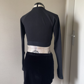 Nike cropped top zwart - S