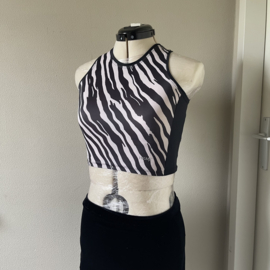 Hunkmoller Sport top zebra - XS