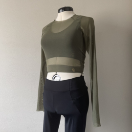 Meshy leger groen