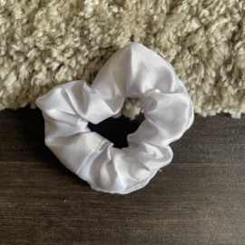 Shine White Scrunchie