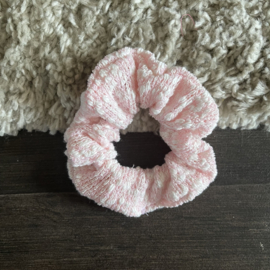 Pink Knitted Scrunchie