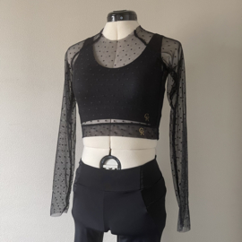 Meshy zwart met stipjes