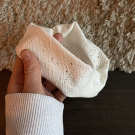 Hoofdband gebroken wit met patroon