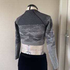Gym Shark cropped top mix grey - S