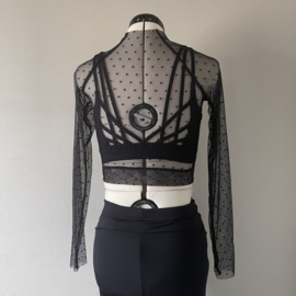 Meshy zwart met stipjes