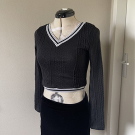 Shein cropped trui zwart - XS