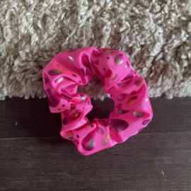 Fluo dot fuchsia Scrunchie