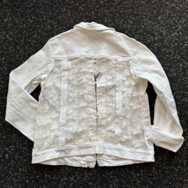 Vintage Butterfly White - White Denim - L