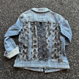 Vintage Butterfly Black - Light Denim - M