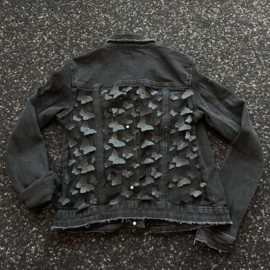 Vintage Butterfly Black - Black Denim - M