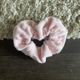 Fluffy pink dot Scrunchie