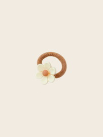 Haarelastiek - little flower white