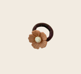Haarelastiek - Brown Flower