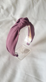Haarband - Ribbed Knot Paars