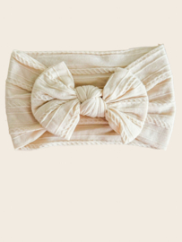 Haarband strik - Beige