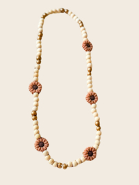 Kinderketting madelief - bruin