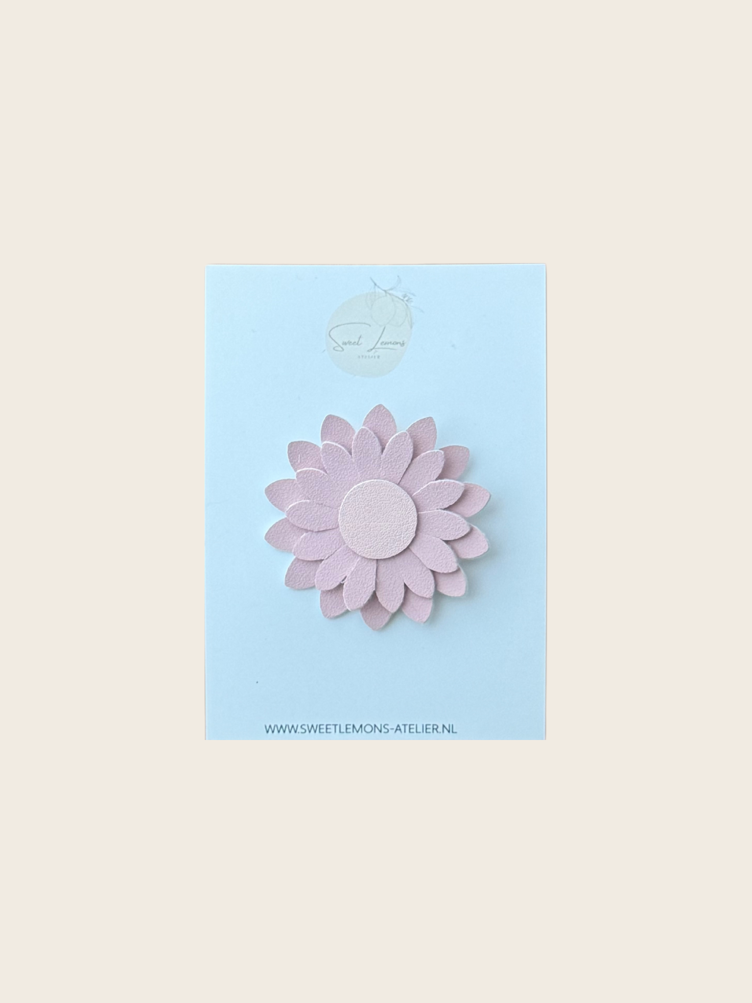 Haarspeldje - Dahlia Suéde Roze