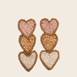 Oorbellen - Love Pink