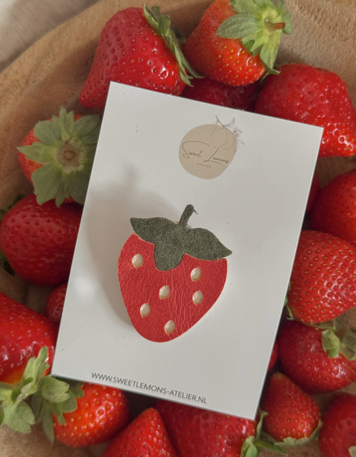 Strawberry haarspeldje  - Red