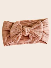 Haarband strik - Old pink