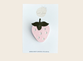 Strawberry haarspeldje - Pink