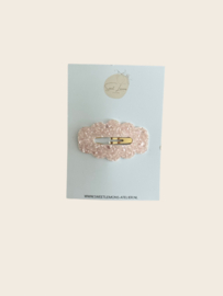 Bubbel Haarspeldje - Glitter Pink