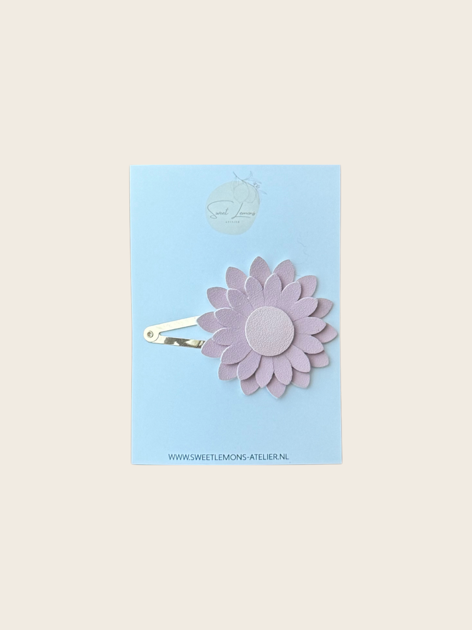 Haarspeldje - Dahlia Suéde Roze