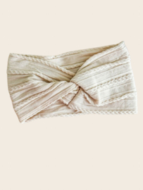 Haarband twist - Soft beige