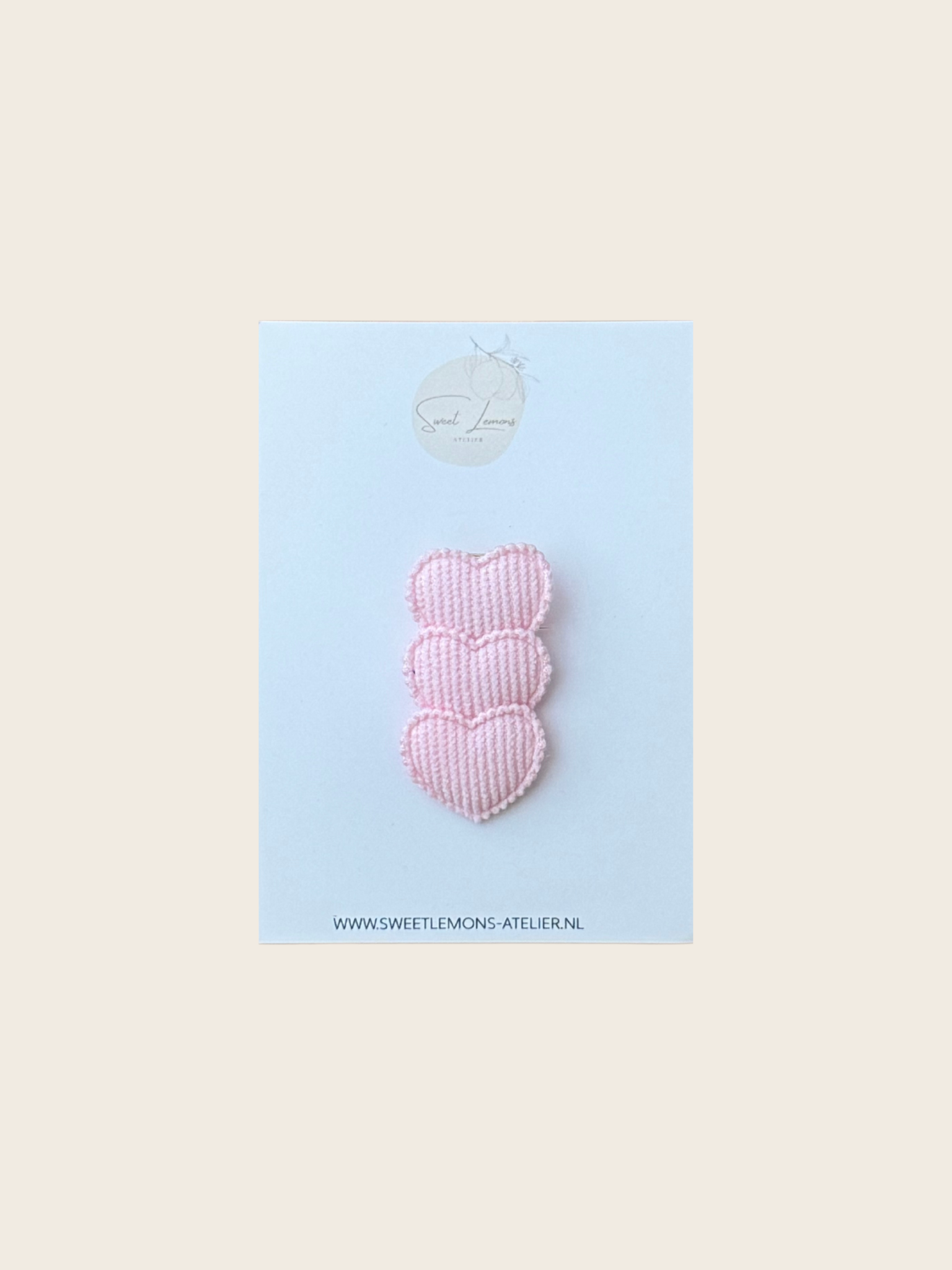 Haarspeldje Cuddle Hearts - Roze