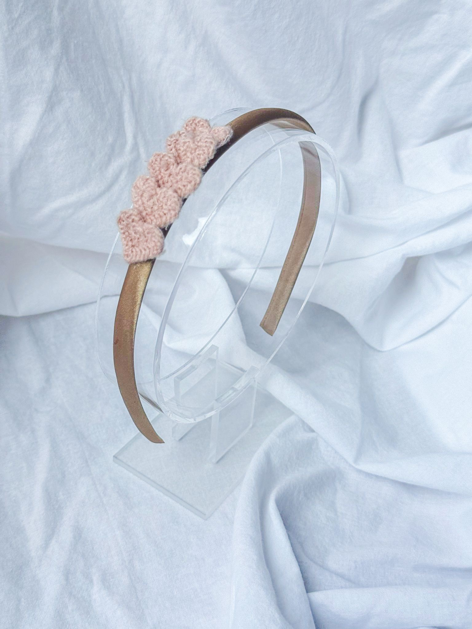 Diadeem - Knitted Hearts