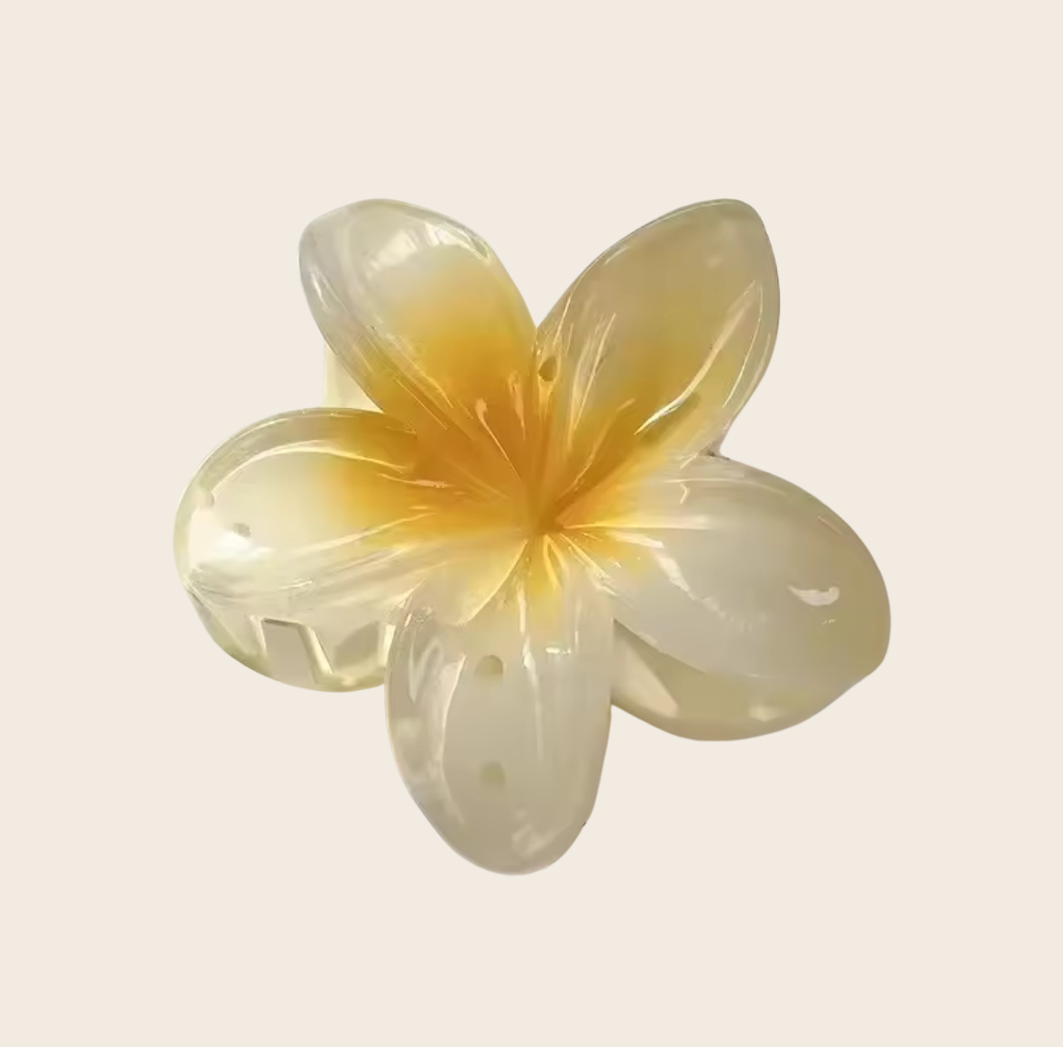 Haarclip - Flowerly Butter Yellow
