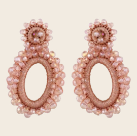 Oorbellen - Big Ivy Pink