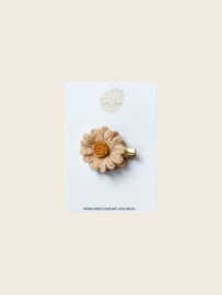 Wool Flower Haarspeldjes - Beige