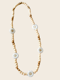 Kinderketting madelief - wit