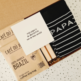 Cadeau voor vader - Mini koffie momentje - Brievenbus cadeau