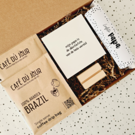 Cadeau voor vader - Koffie en chocolade - Brievenbus cadeau
