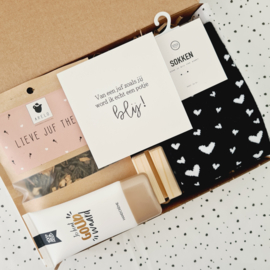 Cadeau voor de juf - Goud waard - Brievenbus cadeau