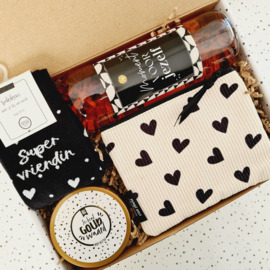 Cadeau vriendin - Super vriendin - Wijn cadeau - Cadeaupakket