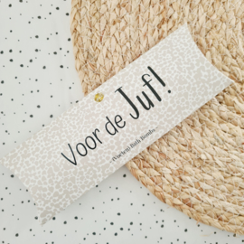 Cadeau voor de juf - Voetenbadje voor de juf - Brievenbus cadeau