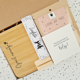 Cadeau voor de juf - Thee momentje - Brievenbus cadeau