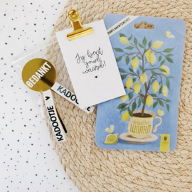 €6,65 excl. BTW - Complimententhee & handcrème - Dag van de Pedagogisch Medewerker cadeau